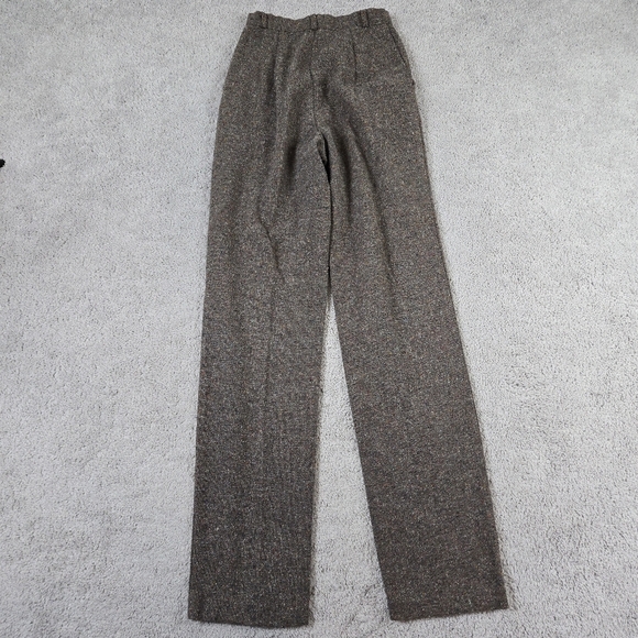 Vtg Happy Legs Tweed High Rise Trouser Pants Sz 2 Rare Pleated Eclectic Grandpa - Picture 2 of 9